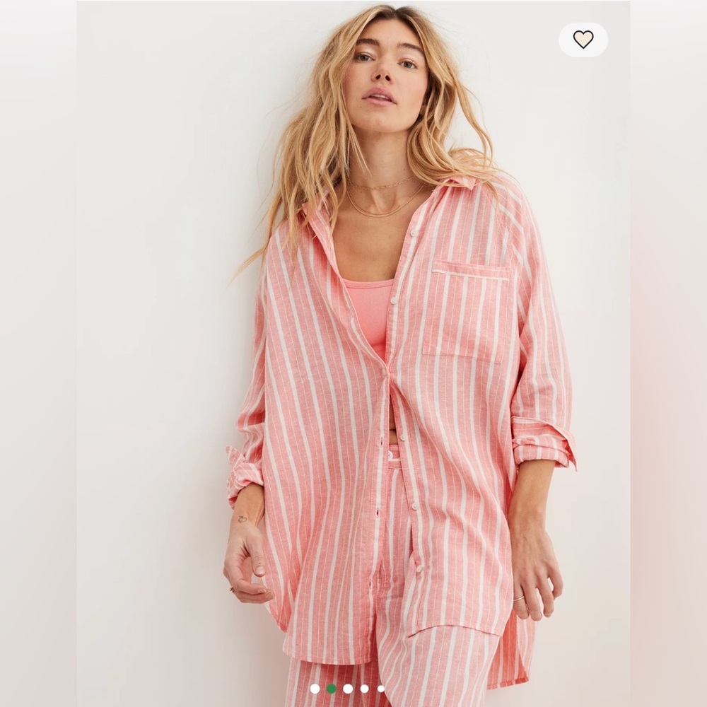 Aerie long sleeved button up top